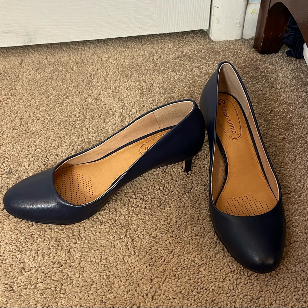 Corso Como Navy Blue Heels